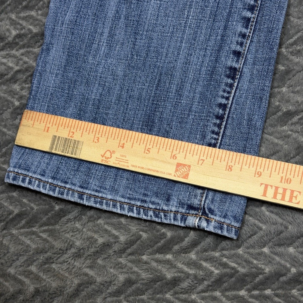 Lucky Brand 361 Straight Jeans Men 36x34/Fit 36x32 Medium Wash Faded Distressed - Picture 13 of 16